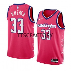 Maillot NBA Washington Wizards Kyle Kuzma 33 Nike 2022-23 City Edition Rose Swingman - Homme